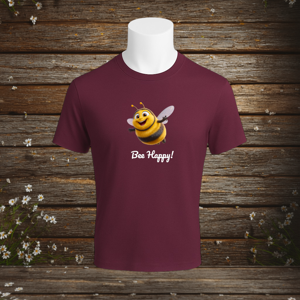 Premium T-Shirt + Bee Happy