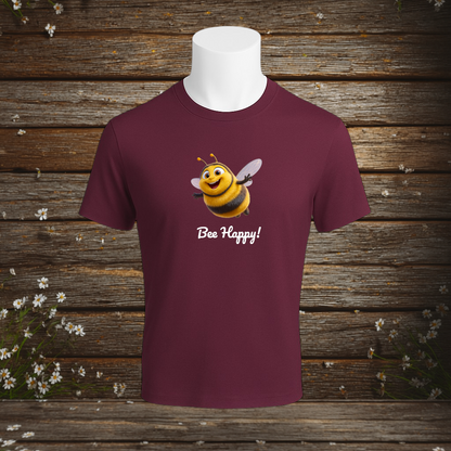 Premium T-Shirt + Bee Happy