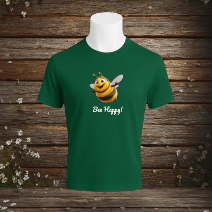 Premium T-Shirt + Bee Happy
