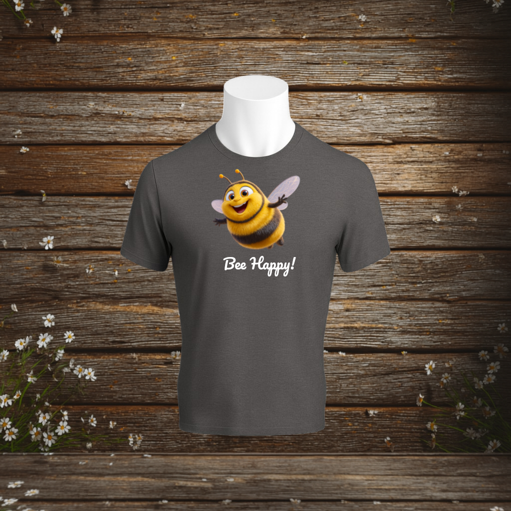 Premium T-Shirt + Bee Happy