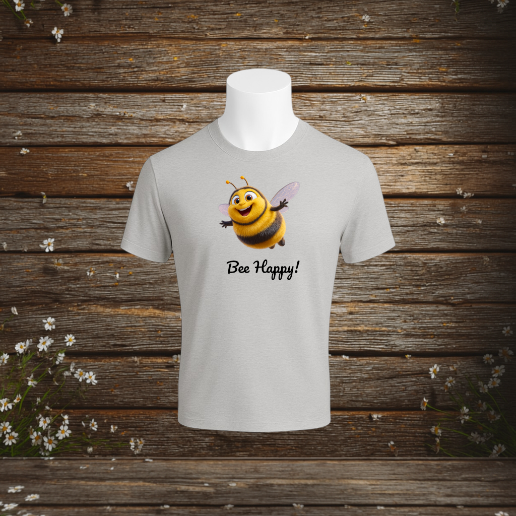 Premium T-Shirt + Bee Happy
