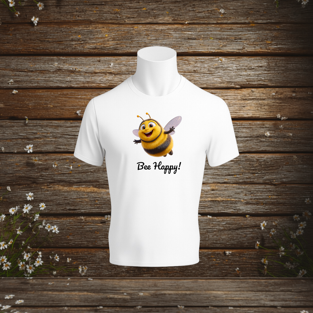 Premium T-Shirt + Bee Happy