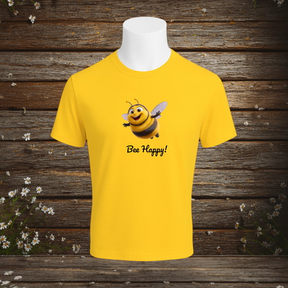 Premium T-Shirt + Bee Happy