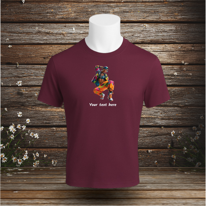 💚 Premium T-shirt + Your Text (F1)