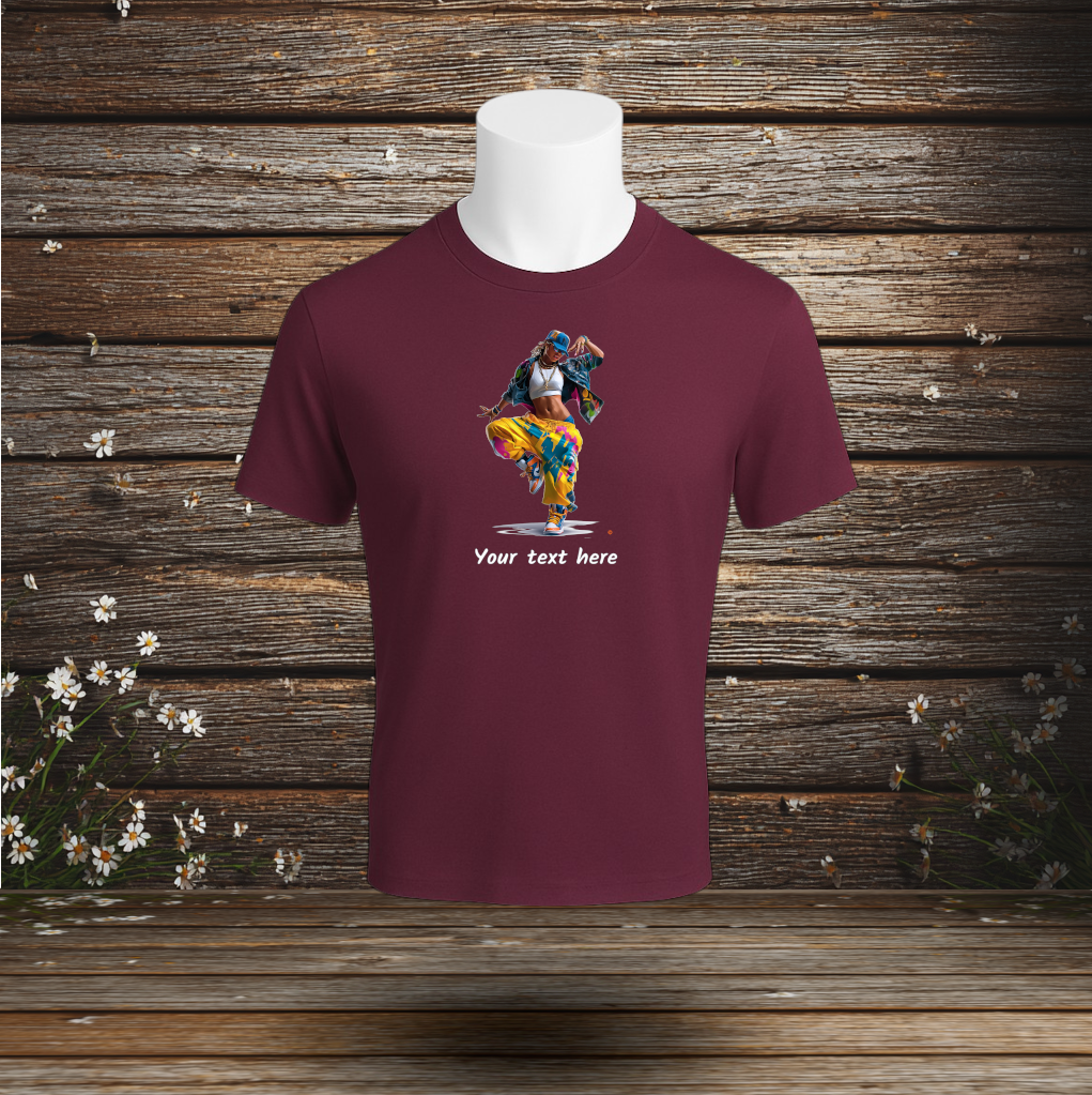 💚 Premium T-shirt + Your Text (F2)