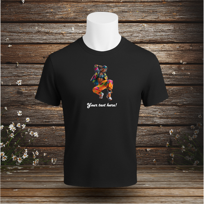 💚 Premium T-shirt + Your Text (F1)