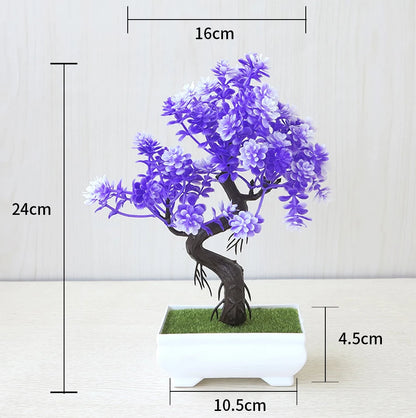 Artificial Plant Bonsai Tree Potted Garden + Home Ornament 6 for 3