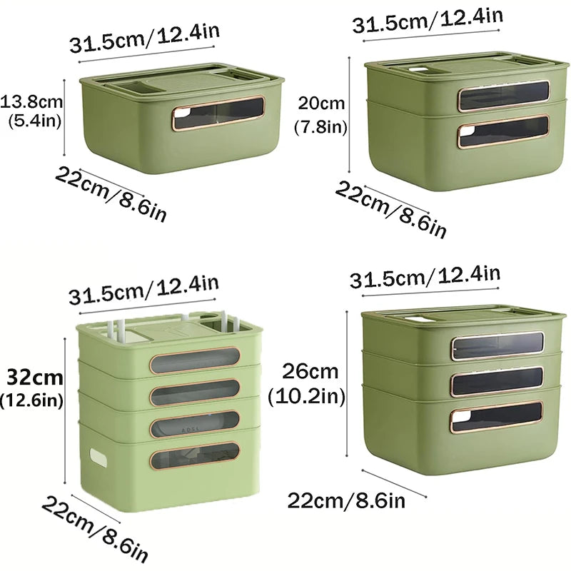 Multi-layer Storage for Router / Set-Top Boxes. 1,2 or 3 Layers