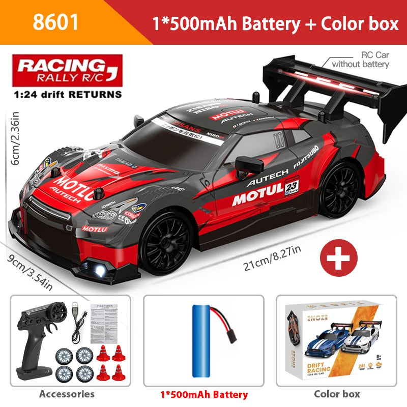 💚 1:24 High Speed RC Drift Cars 4WD Remote Control 💚