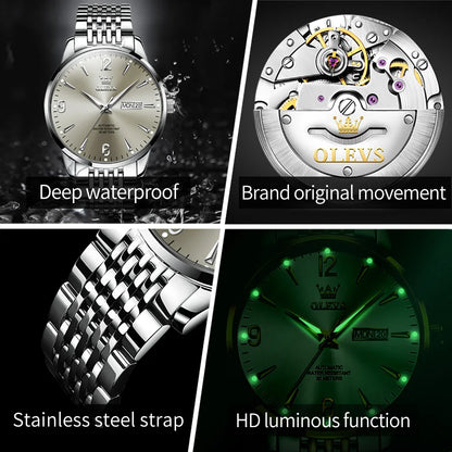 Men's Watch OLEVS Original Mechanical Watch Waterproof Luminous