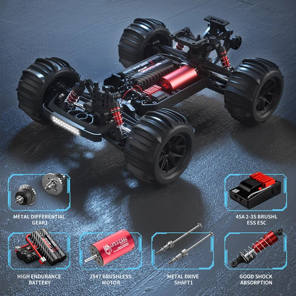 RC Car 4WD Full-Scale S909 PRO - S910 PRO 1:16 70KM/H. Super Fast xxxx