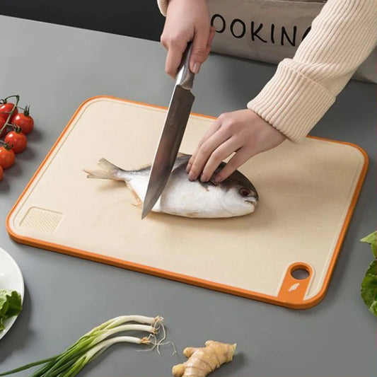 1pc Double-sided Antibacterial and Anti-mildew Cutting Board, Plastic Chopping Board, Kitchen Multi-function Adhesive Board