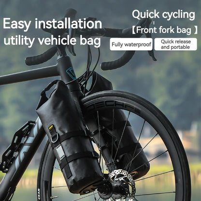 Front Fork Bag Outdoor Waterproof Bag 5L Capacity Road Mountain Bike Travel Bag