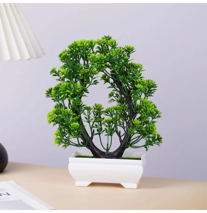 Artificial Bonsai Beautiful Small Trees. Potted Ornament. 6 for 3.