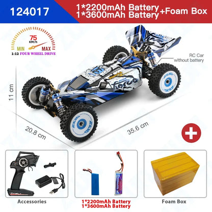 RC Car High Speed Drift Racing Car 124008 124017 75KM/H 4WD