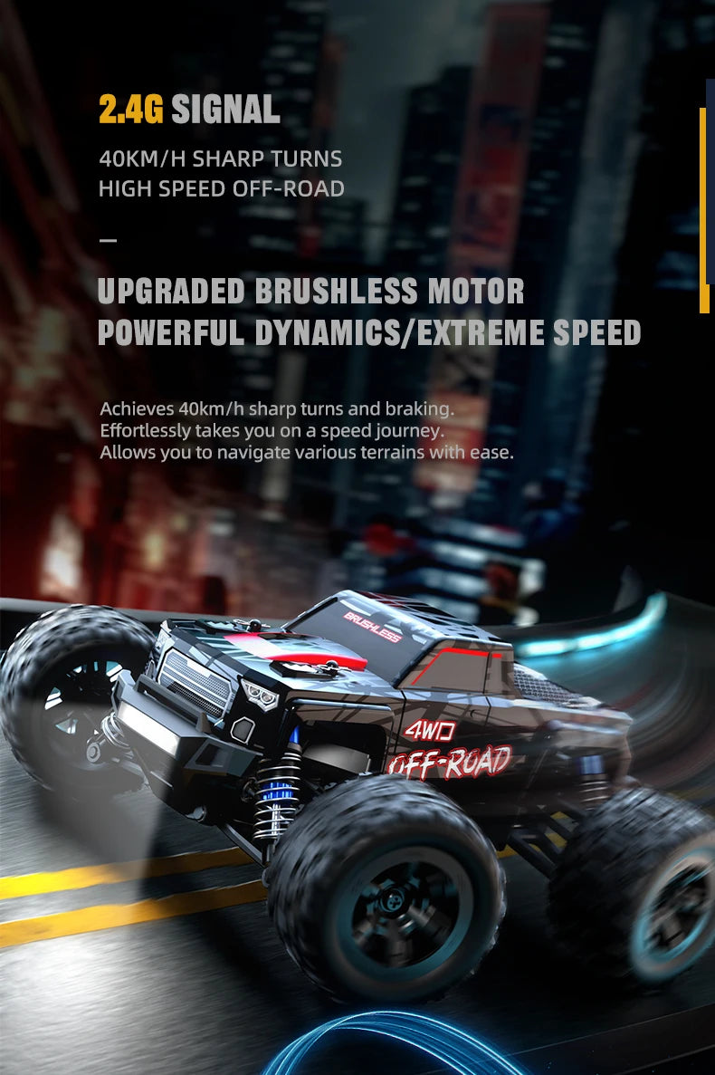 Remote Control 2.4G 4WD Off Road Monster Truck. C8811 50KM/H High Speed