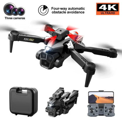 Camera Drone K10 Pro 4k Three Lens HD Aerial Stunt Obstacle Avoidance *