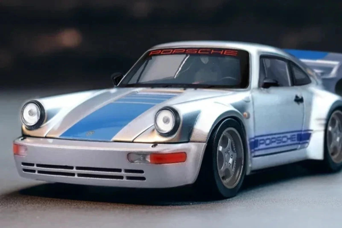 1:24 Porsche 964 RS Classic Sports Car Diecast Model Sound & Lights