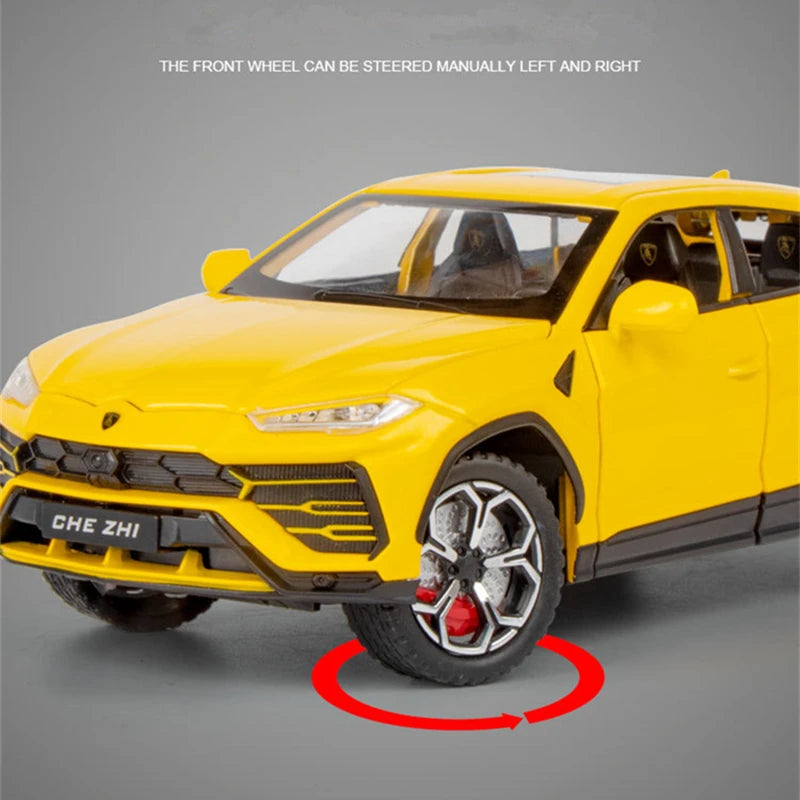 1:24 URUS SUV Alloy Sports Car Model Diecasts Sound + Lights