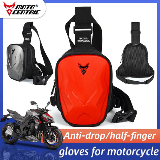 Moto Centric Motorcycle Leg Side Bag EVA Hard Shell Waterproof Bag..