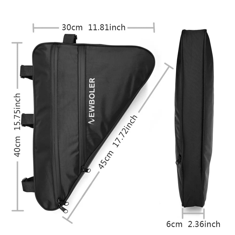 Large Triangle Frame Bag By NEWBOLER.  Waterproof-Tool Bag-Accessories.