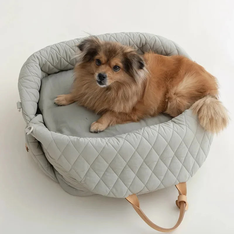 Luxury Pet Dog Cat Carrying Tote Bag Dog. Car Carrier Booster Seat.