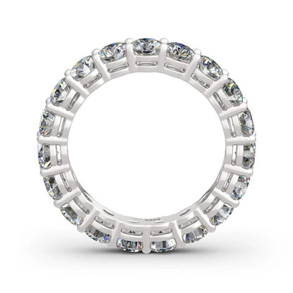 Eternity Ring 925 Sterling Silver Ring D Colour VVS1 Moissanite Gemstones