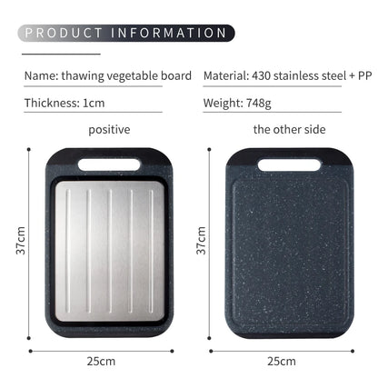 Stainless Steel chopping board double-sided chopping board