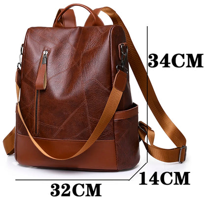 Backpack High Quality Soft PU Leather 20 Ltr with Shoulder Strap