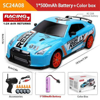 💚 1:24 High Speed RC Drift Cars 4WD Remote Control 💚