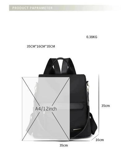 Backpack Oxford Waterproof Material with Polyester Lining. Zipper Pockets.***