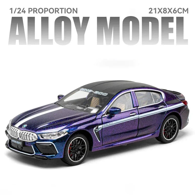 1:24 BMW M8 Alloy Super Car Model Scale Diecast Sound ＆ Light*