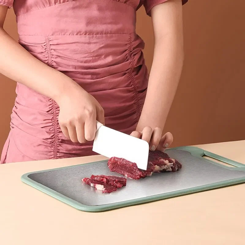 304 Cutting Board Two Sides Of Stainless Steel and Plastic Dual-purpose