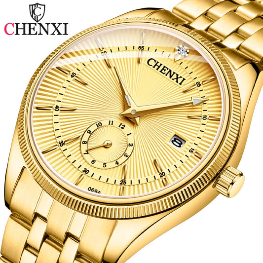 Women + Men's Quartz Movement Wristwatches by CHENXI.