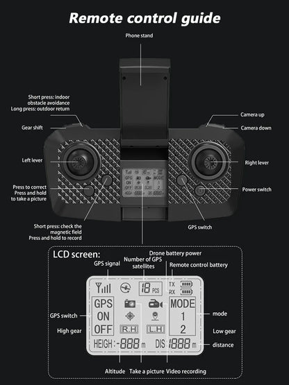 💚 Camera Drone AE8 EVO 6K 360° Obstacle Avoidance 💚