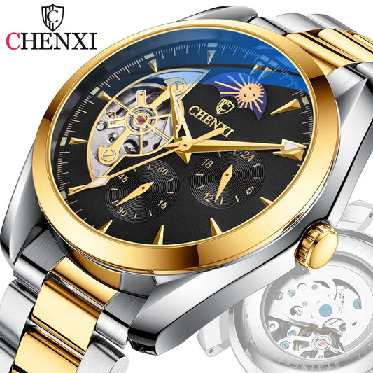 Men's Watch Luxury Tourbillon Design Automatic Wristwatch