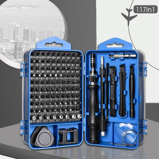 117 in 1 Precision Screwdriver Set Magnetic Multi-Function Electronic Repair Tool