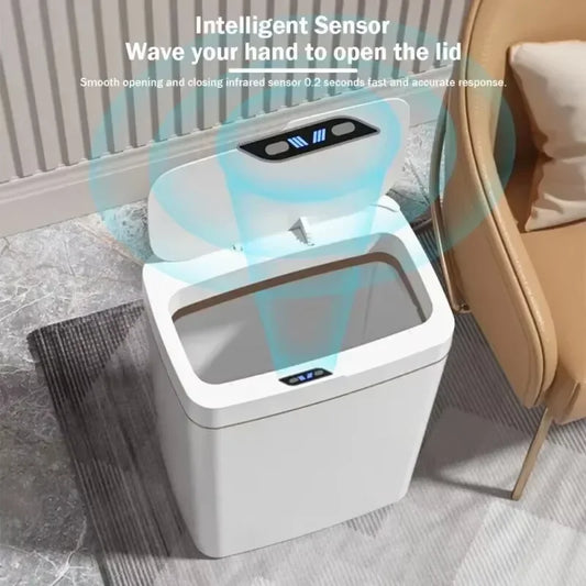 Bin. Non-contact narrow smart sensor trash can smart home 15L