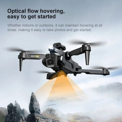 Camera Drone K10 Pro 4k Three Lens HD Aerial Stunt Obstacle Avoidance *