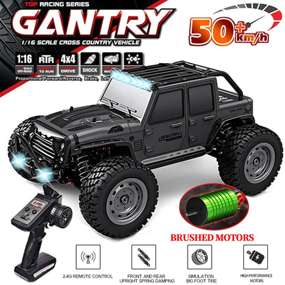 RC 4WD Off Road Trucks. GANTRY TOP RACING SERIES Waterproof. Headlights. Fast!