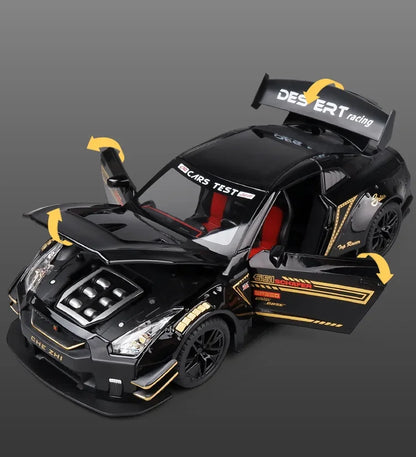 1:24 Nissan GTR R35 Sports Car Diecast Model Pull Back & Go.