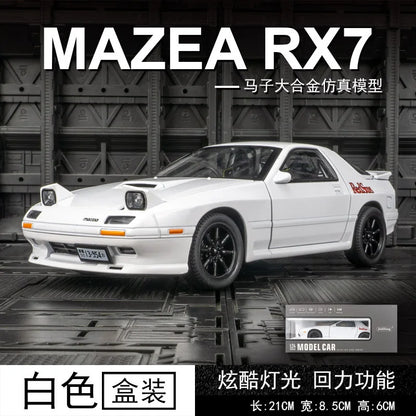 1:24 INITIAL D Mazda RX7 RX-7 -FC  Diecast Car Model Sound and lights*