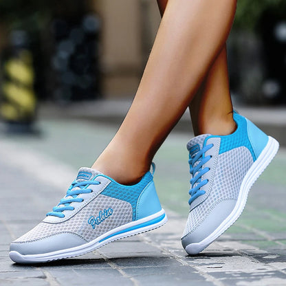 Trainers For Women 2024 New Fashion Solid Colour Mesh Fabric