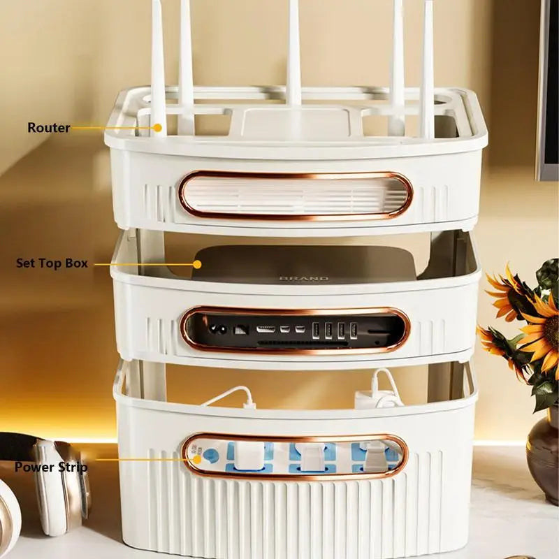 Router Storage Box Cover Decorative Dustproof Router Storage