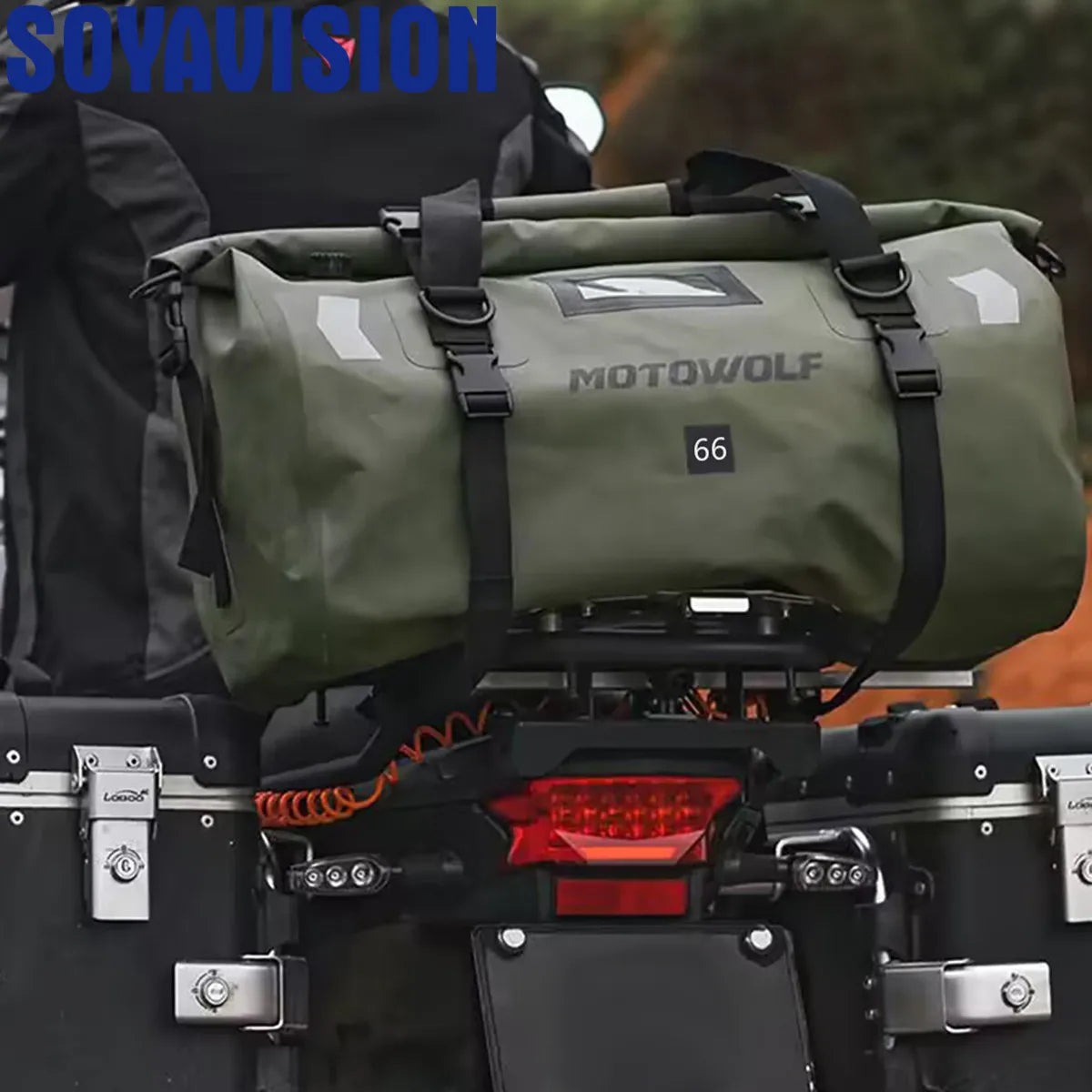 Motowolf Motorcycle Waterproof Tail Bag Dry Luggage 40/66 Ltr.