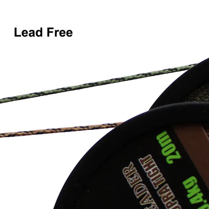 20m Camouflage Green Carp Fishing Line Uncoated Braid for Hair Rig 45LB