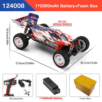 RC Car High Speed Drift Racing Car 124008 124017 75KM/H 4WD