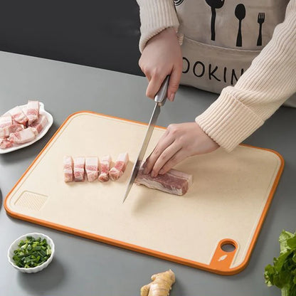 1pc Double-sided Antibacterial and Anti-mildew Cutting Board, Plastic Chopping Board, Kitchen Multi-function Adhesive Board