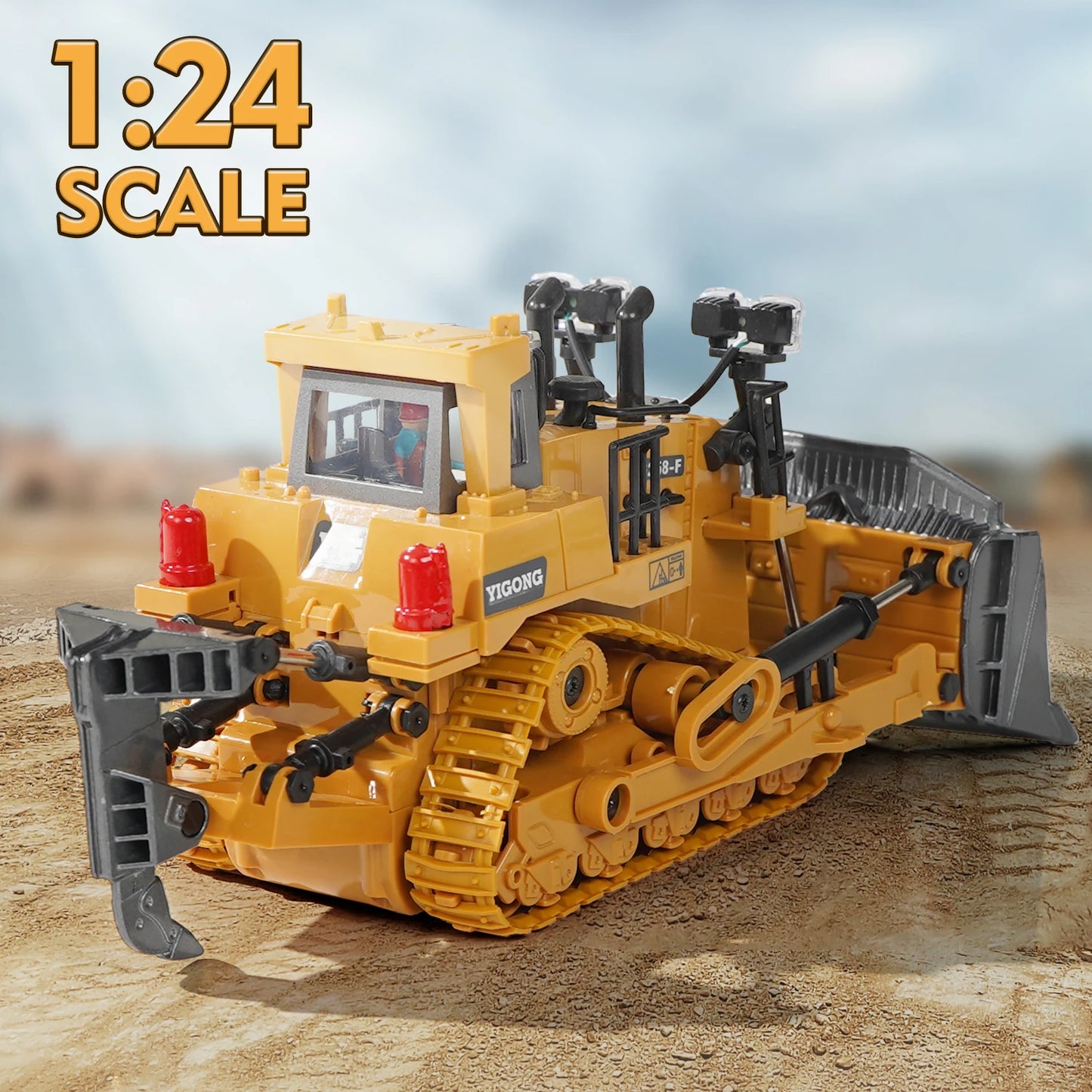 Remote Control Excavator RC Model Dump Truck, Bulldozer, Digger.