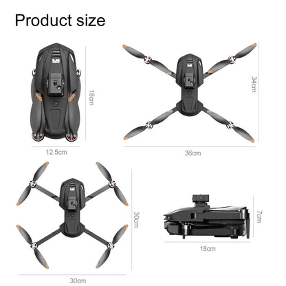 V168 Drone Pro Three Camera 8K Wide Angle GPS Four-way Obstacle Avoidance